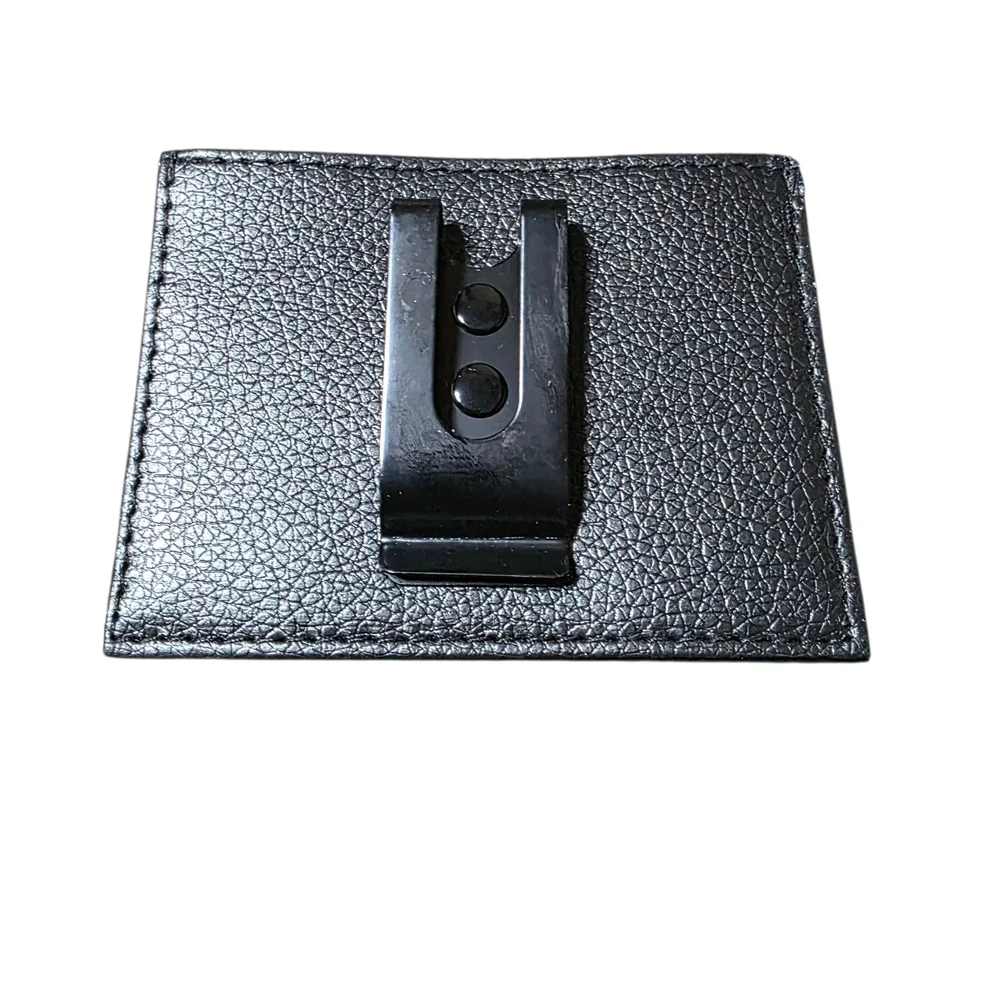 Black Leather Card Holder
